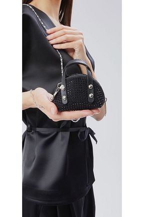 کیف دوشی مشکی زنانه چرم مصنوعی torime - کد 899033106