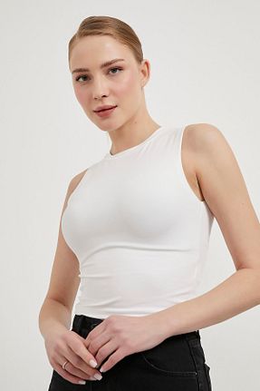 بادی سفید زنانه یقه دوچرخه Arma Life - کد 920883576