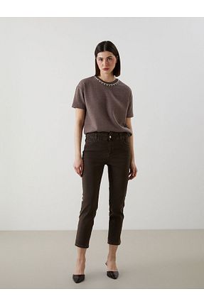 شلوار جین قهوه ای زنانه LC Waikiki - کد 920882225