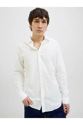 پیراهن سفید مردانه اسلیم Jack & Jones - کد 921337001