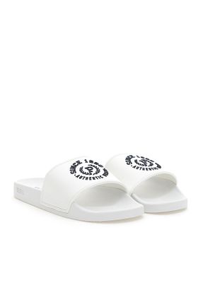 دمپائی سفید مردانه پاشنه تخت U.S. Polo Assn. - کد 920890216