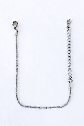دستبند استیل (فولاد) طوسی زنانه استیل (فولاد) Kafdağı HOME - کد 920894857