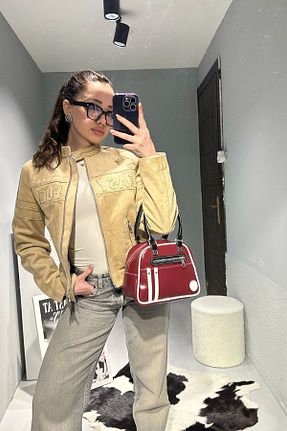 کیف دستی زرشکی زنانه سایز متوسط Ece Atelier - کد 920919029