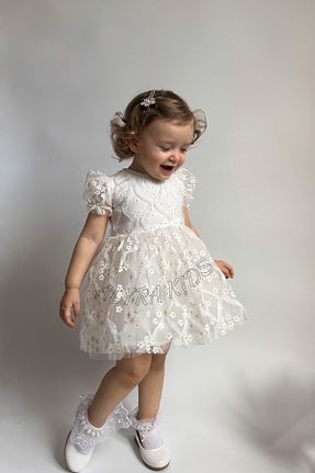 لباس سفید بچه گانه بافت ALYRA - کد 921729294