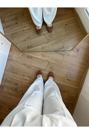 شلوار سفید زنانه بافتنی fikoşş - کد 920938418