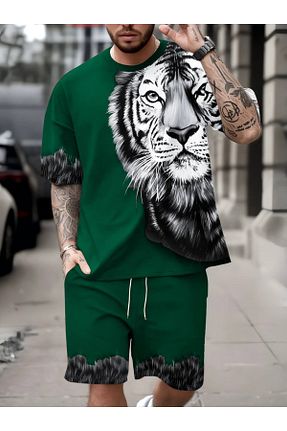 ست بالاتنه و پائین تنه سبز زنانه بافتنی aynewmoda - کد 920938092
