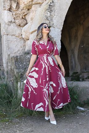 لباس زرشکی زنانه بافتنی bytugcekaya - کد 920943379