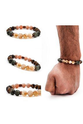 دستبند جواهر رنگی زنانه سنگ طبیعی ŞUFAYS - کد 920961794