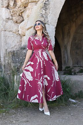 لباس زرشکی زنانه بافتنی bytugcekaya - کد 920943379