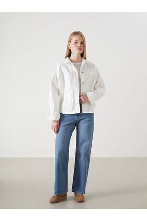 پیراهن سفید زنانه رگولار LC Waikiki - کد 930754769