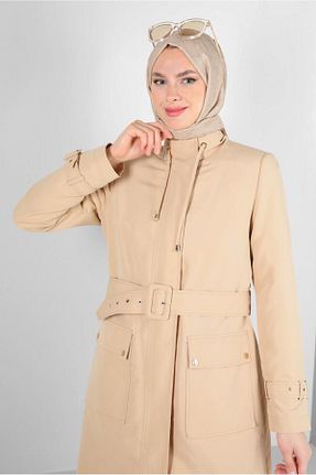 ترنچکت بژ زنانه پلی استر Alvina - کد 799986115