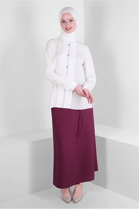 دامن حجاب صورتی زنانه رگولار Alvina - کد 803518715