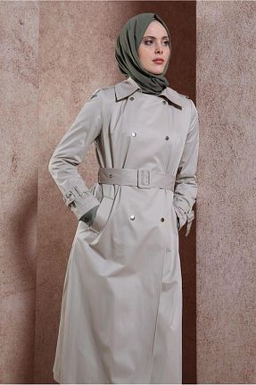 ترنچکت بژ زنانه مخلوط پلی استر Alvina - کد 822254872