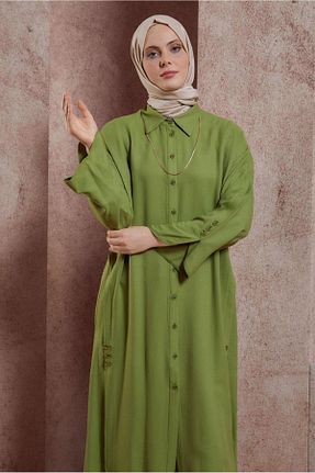 تونیک حجاب سبز زنانه مخلوط ویسکون Alvina - کد 824666659