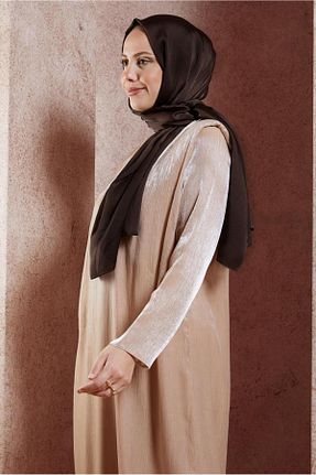 شال قهوه ای زنانه پلی استر Alvina - کد 871312340