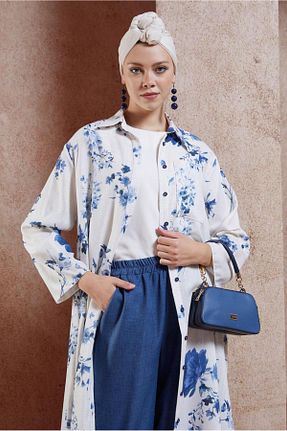 ست بالاتنه و پائین تنه حجاب سرمه ای زنانه رگولار Alvina - کد 855673981