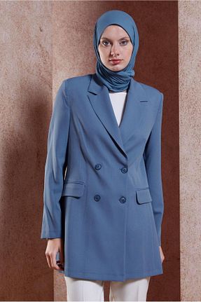 کت حجاب آبی زنانه رگولار Alvina - کد 846355670