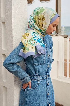 شال بنفش زنانه ویسکون ED Scarf - کد 838699167