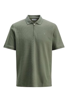 پولوشرت سبز مردانه پنبه ای Jack & Jones - کد 921074725