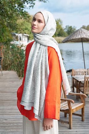 شال طوسی زنانه ویسکون ED Scarf - کد 872472454