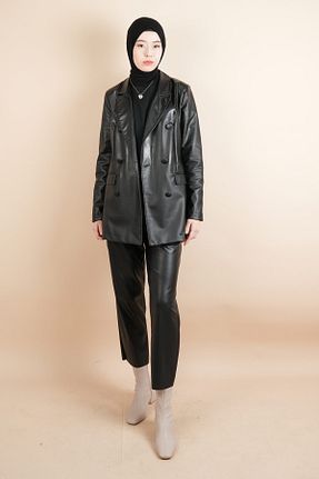 شلوار حجاب مشکی زنانه جین 03KIZKULESITEKS - کد 892635915