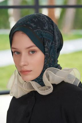 شال سبز زنانه پنبه ای ED Scarf - کد 812882106