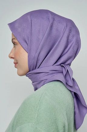 شال بنفش زنانه پنبه ای ED Scarf - کد 760205086