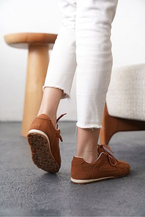 کفش اسنیکر قهوه ای زنانه GOFFSHOES - کد 921078897
