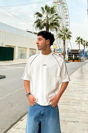 تیشرت نباتی مردانه اورسایز Flaw Wear - کد 921076164
