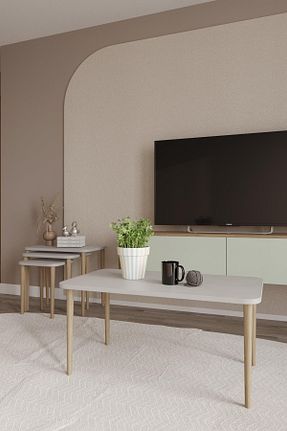 میز جلو مبلی قهوه ای Suntalam woodaria - کد 921865302