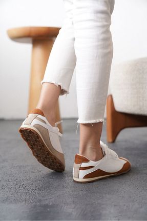 کفش اسنیکر سفید زنانه GOFFSHOES - کد 921078867