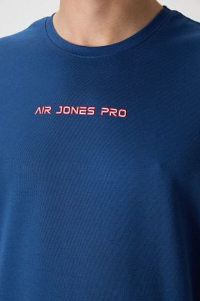 تیشرت آبی مردانه رگولار Air Jones - کد 814580983