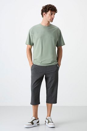 شلوارک و برمودا طوسی مردانه Relaxed TOMMY LIFE - کد 46129043