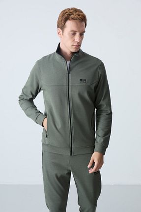 ست گرمکن خاکی مردانه پنبه پلی استر Air Jones - کد 845097832