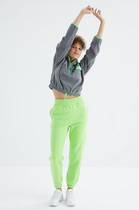 شلوار کرمگن سبز زنانه Relaxed TOMMY LIFE - کد 382883282