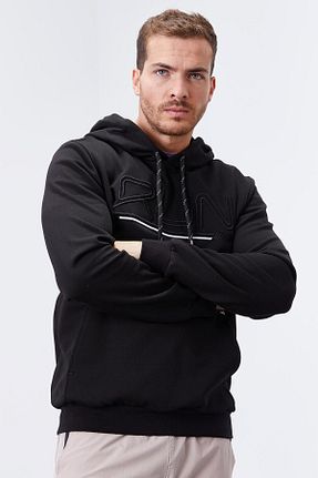 سوئیشرت مشکی مردانه چاپی TOMMY LIFE - کد 51722599