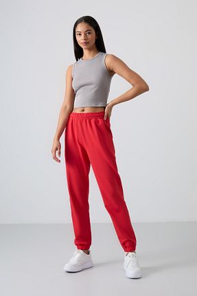 شلوار کرمگن قرمز زنانه Relaxed TOMMY LIFE - کد 51640743