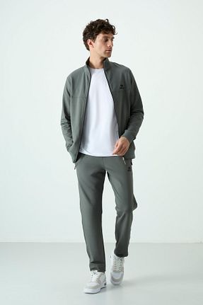 ست گرمکن خاکی مردانه پنبه پلی استر TOMMY LIFE - کد 839640104