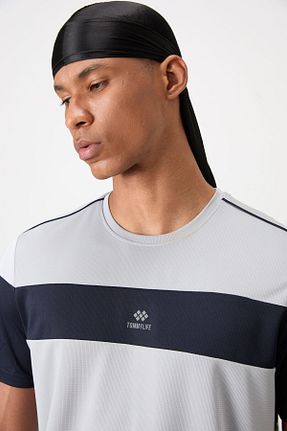 تیشرت طوسی مردانه رگولار TOMMY LIFE - کد 826145421
