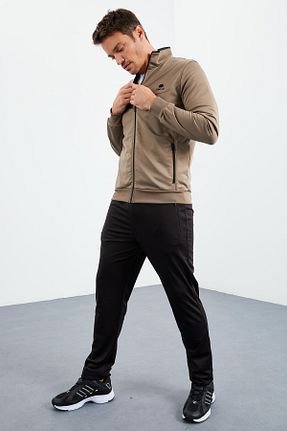 ست گرمکن قهوه ای مردانه پلی استر TOMMY LIFE - کد 152702134