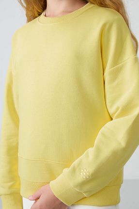 سوئیشرت زرد بچه گانه ساده TOMMY LIFE - کد 852964781