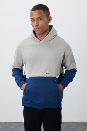 سوئیشرت طوسی مردانه بافت دار TOMMY LIFE - کد 867537891