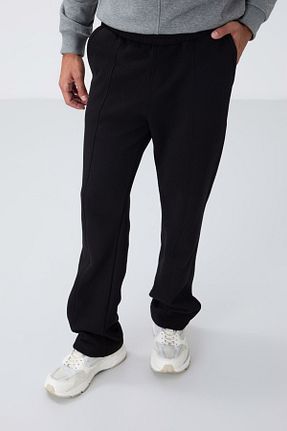 شلوار کرمگن مشکی مردانه اورسایز TOMMY LIFE - کد 867243630