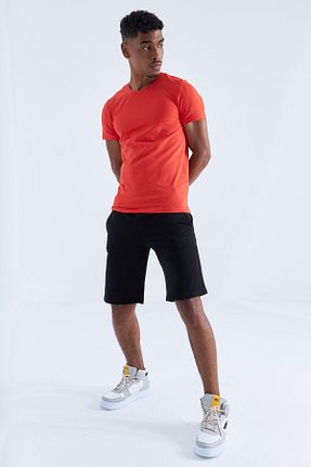 شلوارک و برمودا مشکی مردانه رگولار TOMMY LIFE - کد 90415770