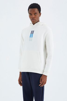 سوئیشرت نباتی مردانه نقش دار / کار شده TOMMY LIFE - کد 767523540