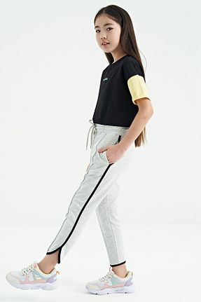 شلوار کرمگن طوسی بچه گانه Relaxed TOMMY LIFE - کد 713135350