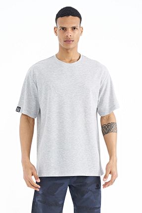 تیشرت طوسی مردانه رگولار TOMMY LIFE - کد 669161705