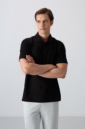 تیشرت مشکی مردانه رگولار TOMMY LIFE - کد 811893036
