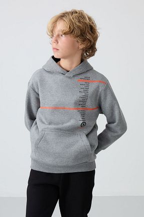 سوئیشرت طوسی بچه گانه چاپی TOMMY LIFE - کد 852964871