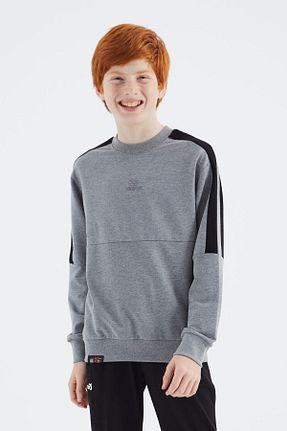 سوئیشرت طوسی بچه گانه ساده TOMMY LIFE - کد 772444222